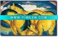 Wholesale 100% handmade abstract animal oil painting--running horse