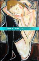 Wholesale Abstract Nude Canvas Oil Painting