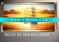 Wholesale sailing boat seascape oil painting