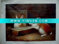 Wholesale 100% Handmade Oil Painting,art animal paiting