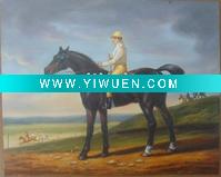 Wholesale 100% Handmade Special Small Animal Hunting Oil Painting on Board