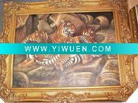 Wholesale handmade tiger oil painting on canvas ( CL-373)