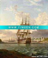 Wholesale ocean wave painting,ships oil painting,seascape painting