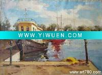 Wholesale handmade Ship oil painting