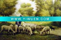 Wholesale Handmade Animal(sheep) Oil Painting On Canvas