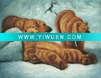 Wholesale Handmade Animal(bear) Oil Painting On Canvas