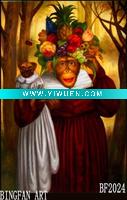 Wholesale classical monkey oil painting