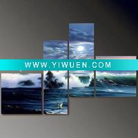 Wholesale ocean waves oil painting