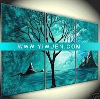 Wholesale Modern seascape tree paintings group