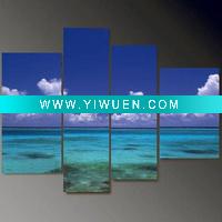 Wholesale blue sea oil painting