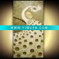 Wholesale Original White Peacock Palette Knife Abstract Painting