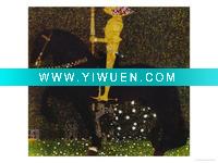 Wholesale (gustav-klimt-life-is-a-struggle-or-the-golden-knight)oil painting art for living room