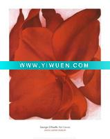 Wholesale (georgia-okeeffe-red-cannas)canvas on aluminum