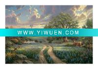 Wholesale art canvas on aluminum