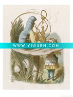Wholesale john-tenniel-alice-and-the-caterpillar)art canvas on aluminum