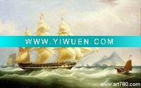 Ship canvas art,sea oil painting,home decoration