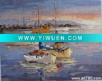 Canvas sea scenery painting