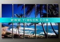 blue seascape painting