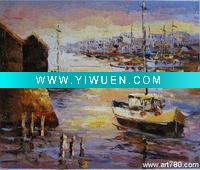 Wholesale painting stand,seascape oil painting,impression art