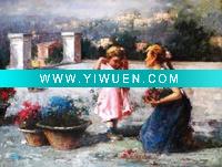 oil painting of portrait
