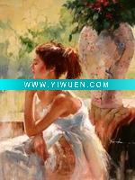 Wholesale girl art oil painting