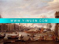Wholesale canvas seascape painting,ship oil painting