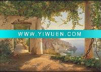 Wholesale seascape oil painting,Amalfi dia Cappuccini