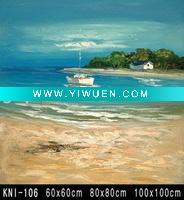 handmade mediterranean oil painting on canvas