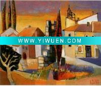Wholesale Antique Cityscape Oil Painting