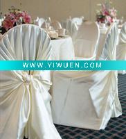 Wholesale self tie satin chair cover&universal chair cover&bag style chair cover