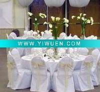 Wholesale Polyester Chair Cover with Organza Sash (UT-CC-011)