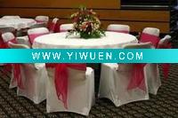 Wholesale lamour satin chair cover and wedding chair cover
