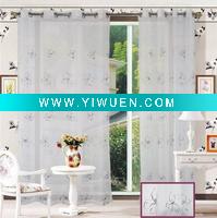 Wholesale Crush voile with embroidery curtain