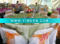 Wholesale white chair covers and organzasash