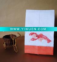 Wholesale linen french knots guest towel