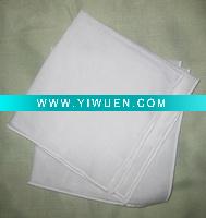 Wholesale cotton handkerchief,piping,white