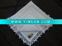 Wholesale handkerchief with lace edge for ladies