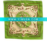 Wholesale Green cartoon pocket square kerchief