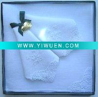 Wholesale linen ladies white handkerchief napkins