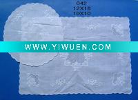 Wholesale 100% linen handkerchief placemat cocktails