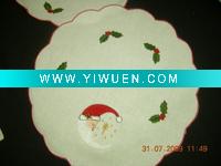 Wholesale Christmas linen coaster