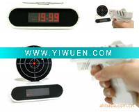 Wholesale gun shooting target alarm clock