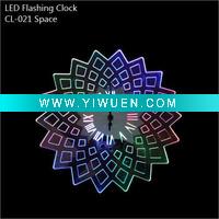 Wholesale LED flashing light quartz clock for decoration gifts
