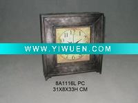 Wholesale rectangular metal table clock