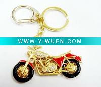 Wholesale Carabiner metal keychain wth motorbike shape