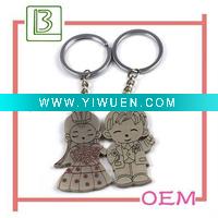 Wholesale Lovely boy and girl couple keychain