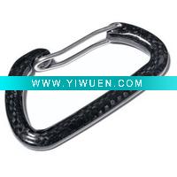 Wholesale K0603 black carabiner keychain