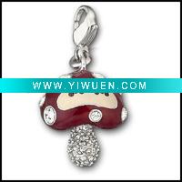 2011 fashion Flower Crystal Metal Key Ring KC-6