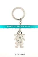 Wholesale promotional rhinestone key chain