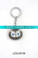 Wholesale promotional rhinestone key holder gift with owl
